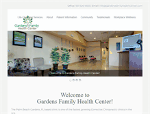 Tablet Screenshot of gardensfamilyhealthcenter.com